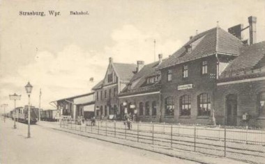 Stacja w Brodnicy w 1917 roku.